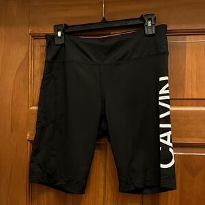 Calvin Klein Black Logo Biker Shorts